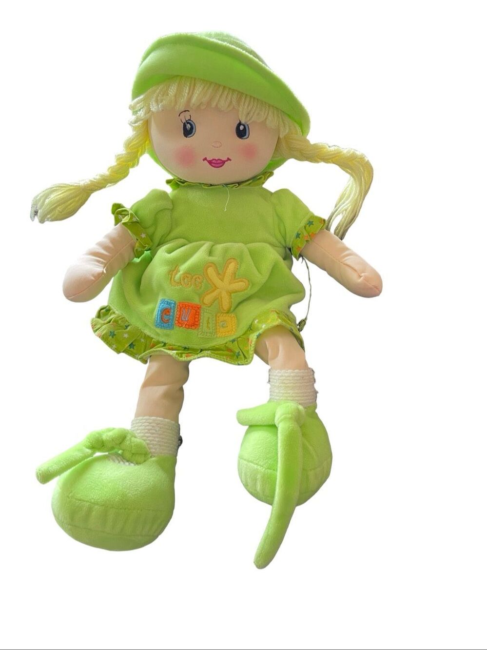 Linzy Green Sweetcakes Niobe Rag Doll USA Plush Toy 17"